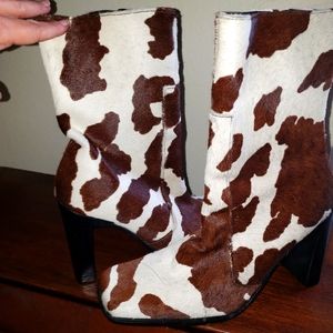 MANGO 4" heel Brazilian real pony hair cow boots